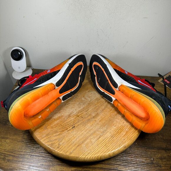 Nike Air Max 270 Sunset 2022 Men's Size 10 University Red Gold Shoe DQ7625-600 - Picture 8 of 9
